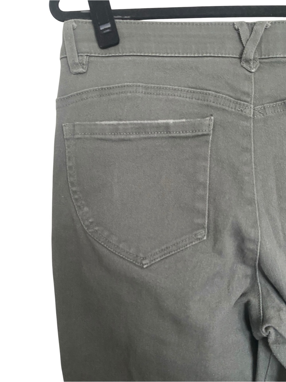 Democracy Ab Technology Crop Jeans Women’s 10 Olive Green High Rise - Picture 7 of 9